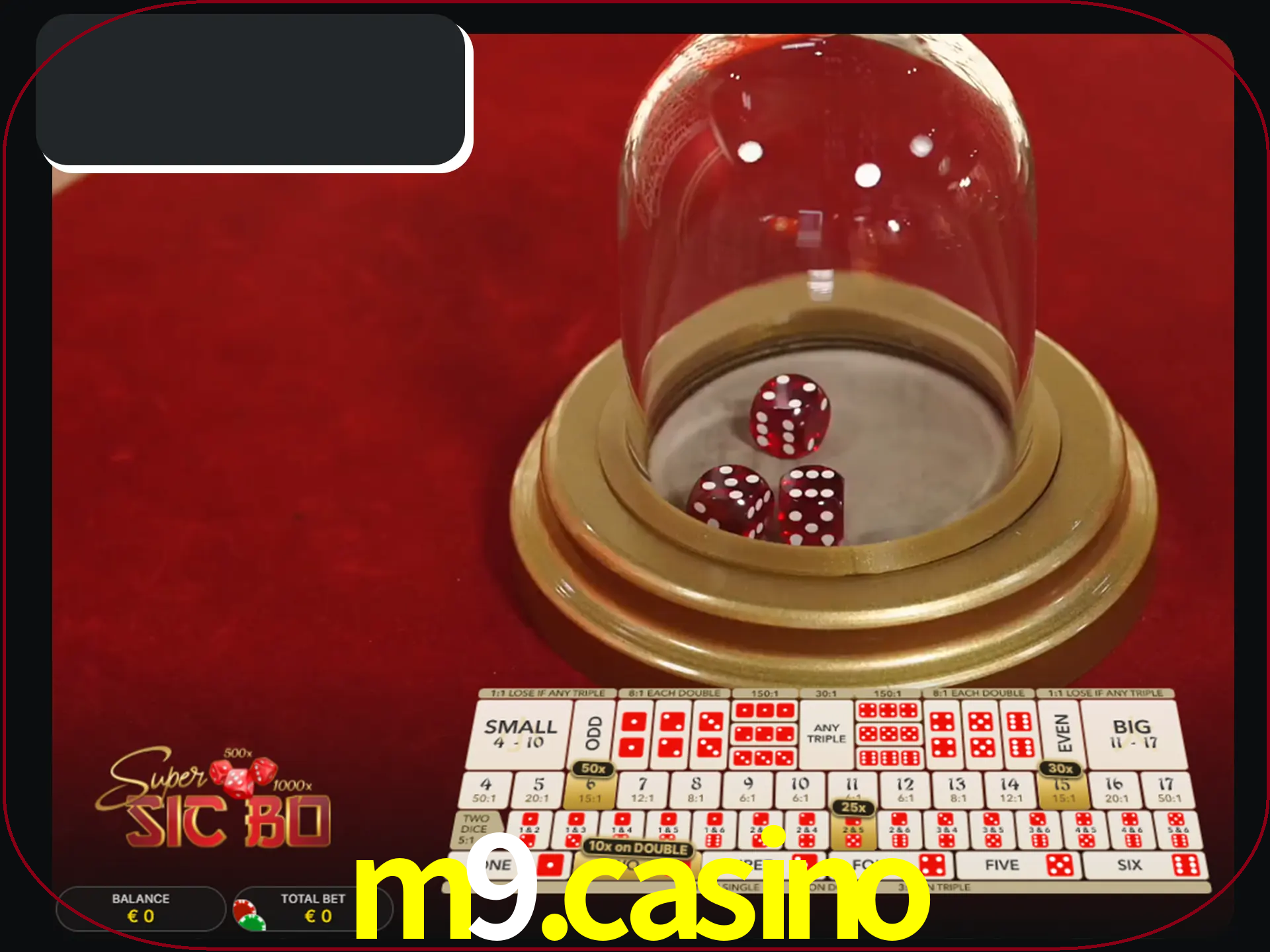Deixe os dados ao seu lado nos jogos da Sic Bo.